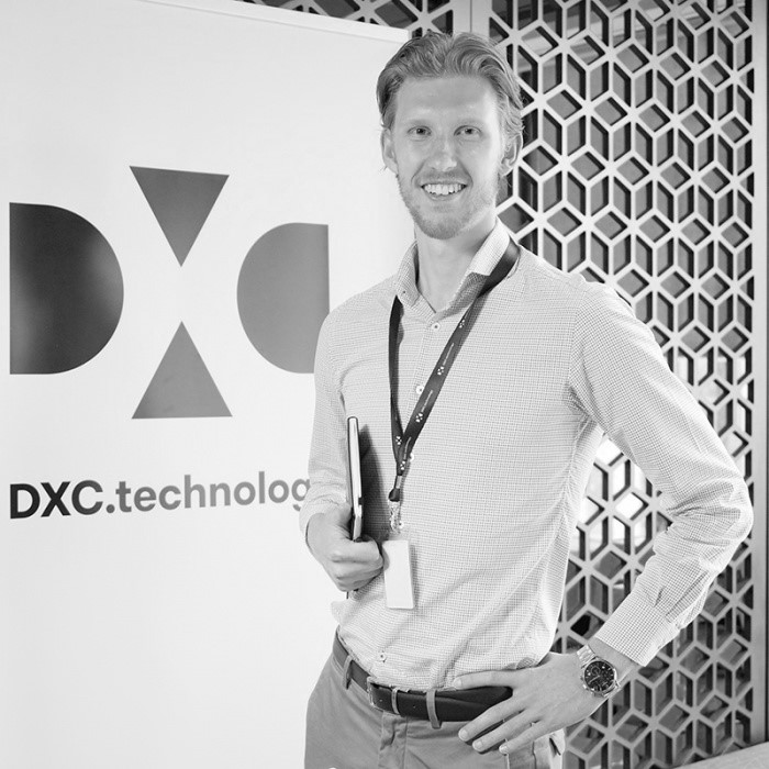 DXC graduate Chris Gordon 