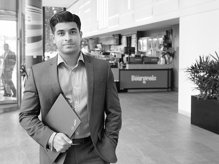 Jithin Xavier DXC Graduate on a walk
