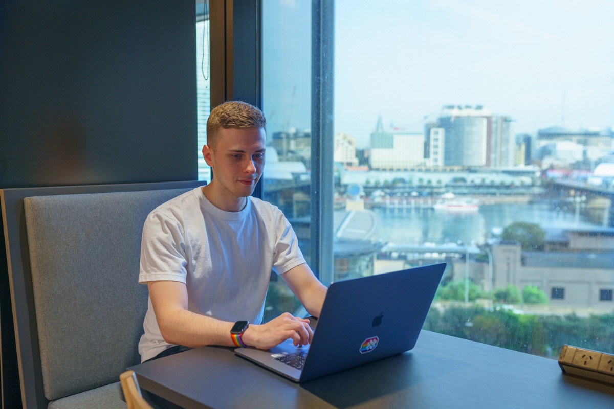 IAG: Matthew Moss - work on laptop