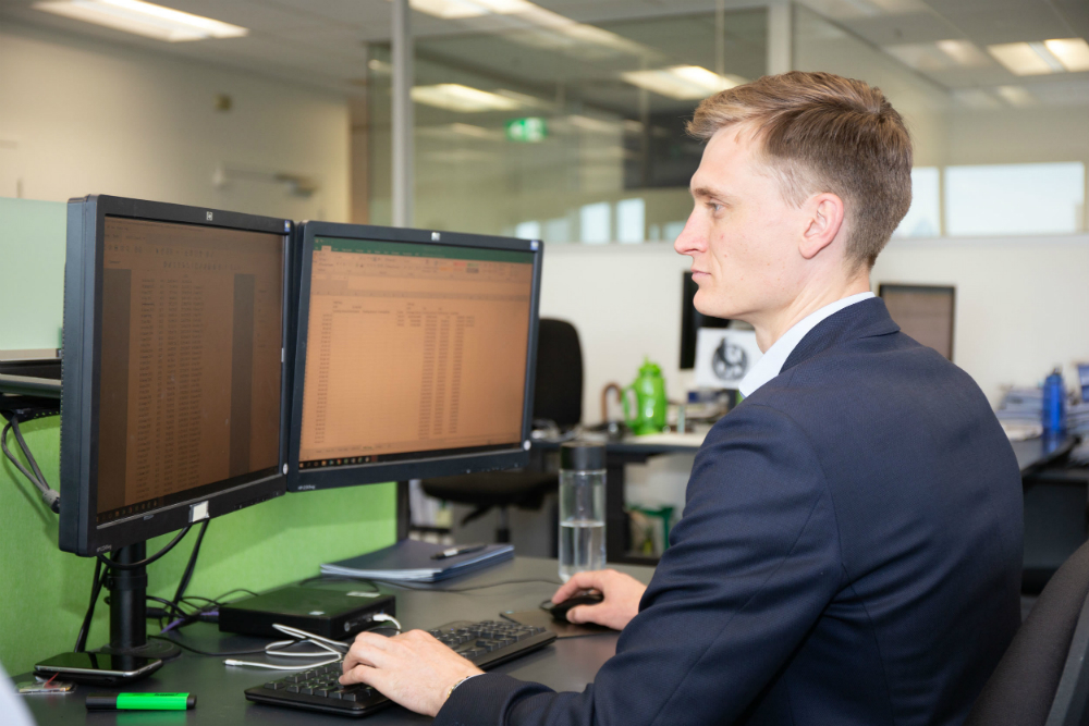 AIST Jack Davey at his desk