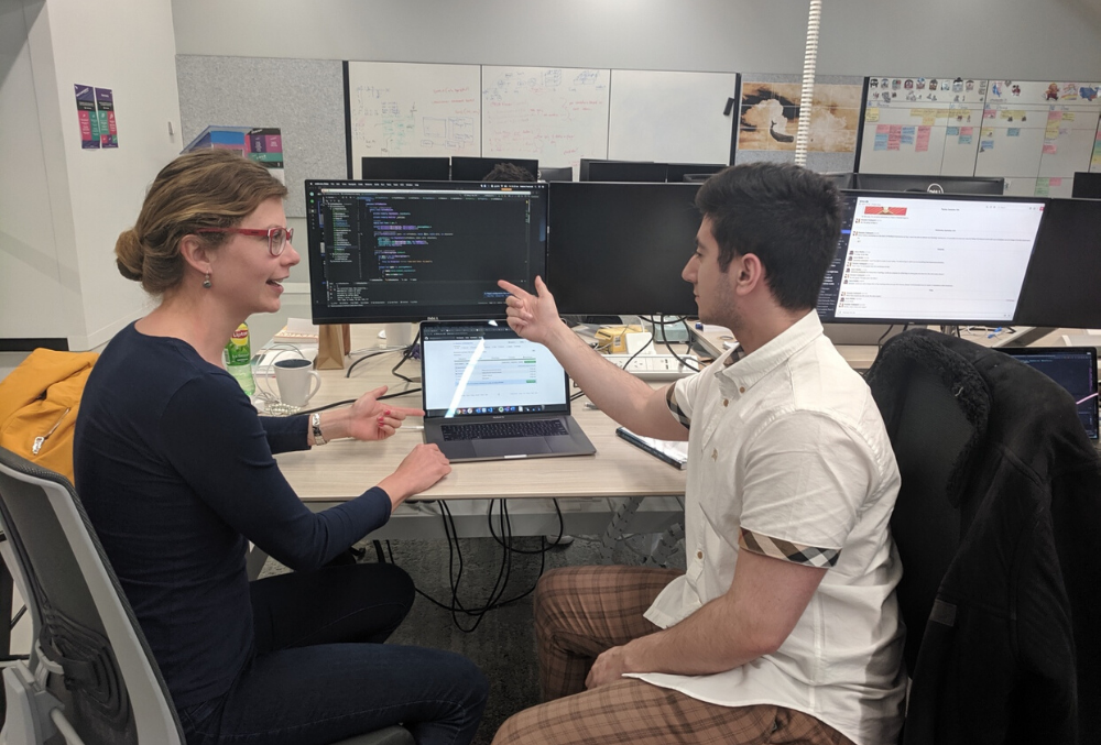 MYOB Helena Franczak meeting with mentor