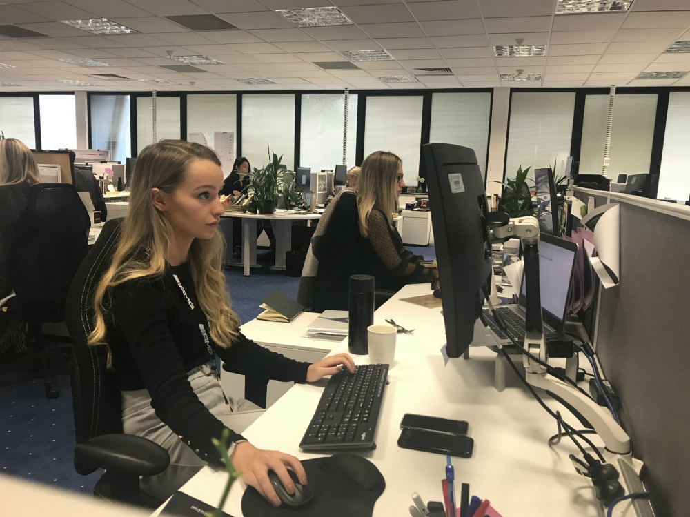 Mercedes-Benz Australia Gabi Potgieter at her desk