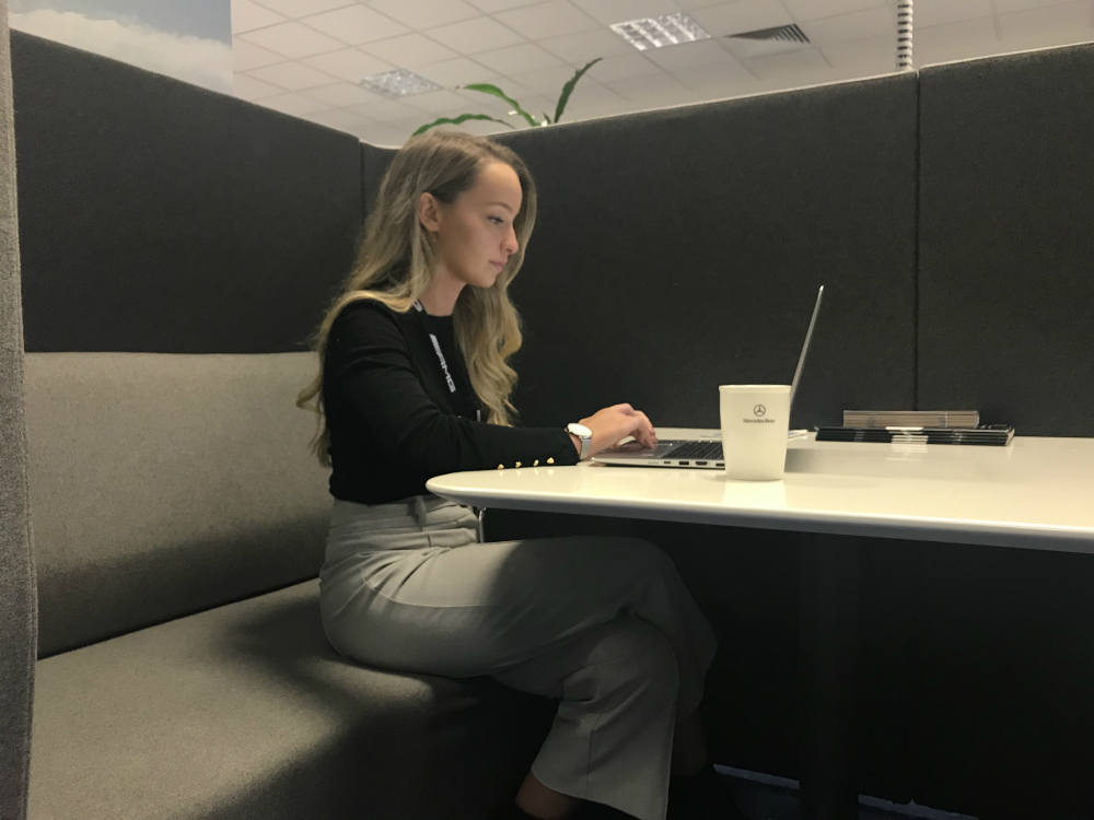 Mercedes-Benz Australia Gabi Potgieter doing a side project