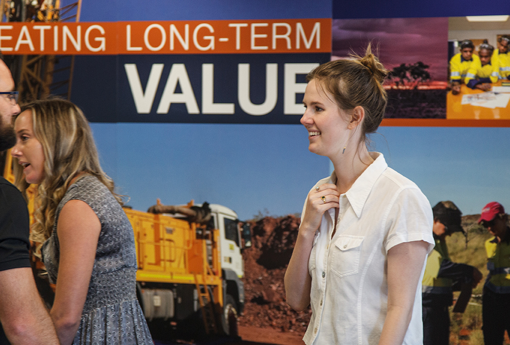 Newmont Graduate Hannah back in the office