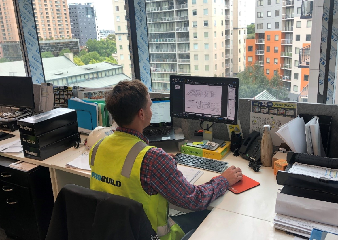 PROBUILD Nick Young at his desk