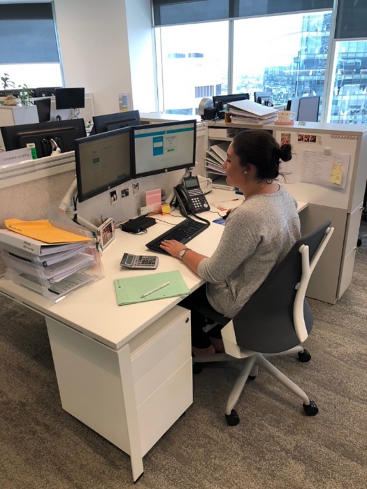 Pitcher Partners Charlene Lavaring at her desk