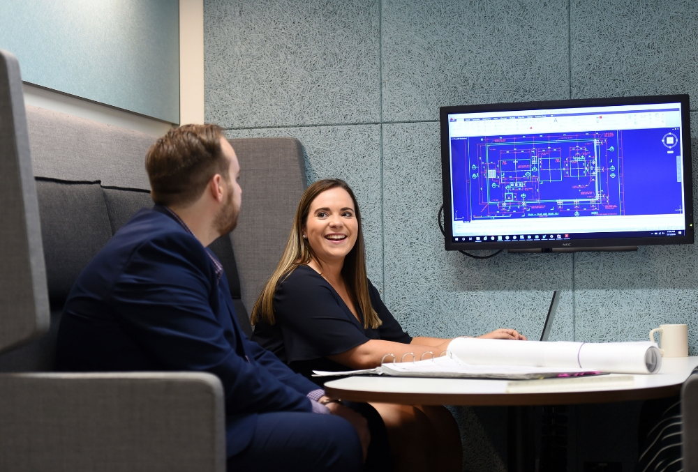 Day-in-the-life-AECOM-Amy-Forsyth-consulting-her-Supervisor-on-her-project