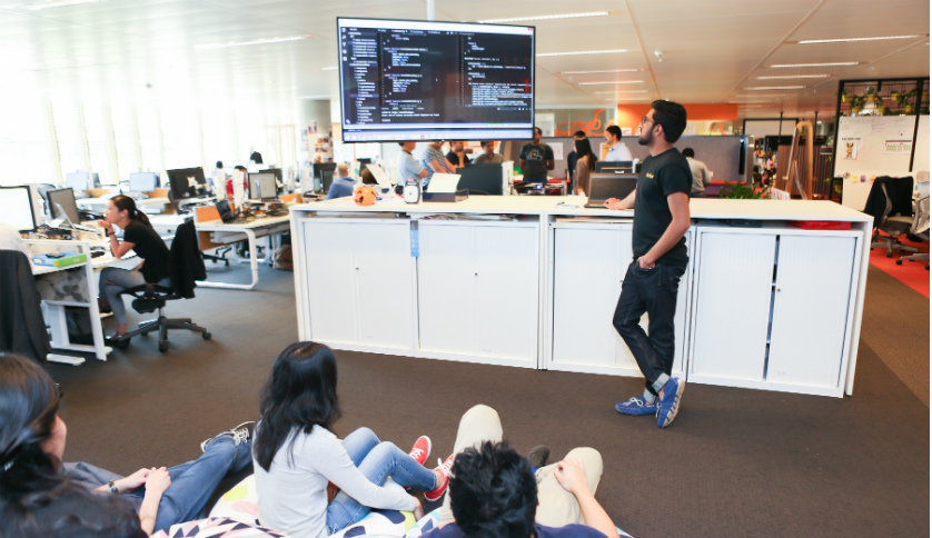 Day-in-the-life-Commonwealth-bank-Nirvan-Gelda-stand-up-first-meeting