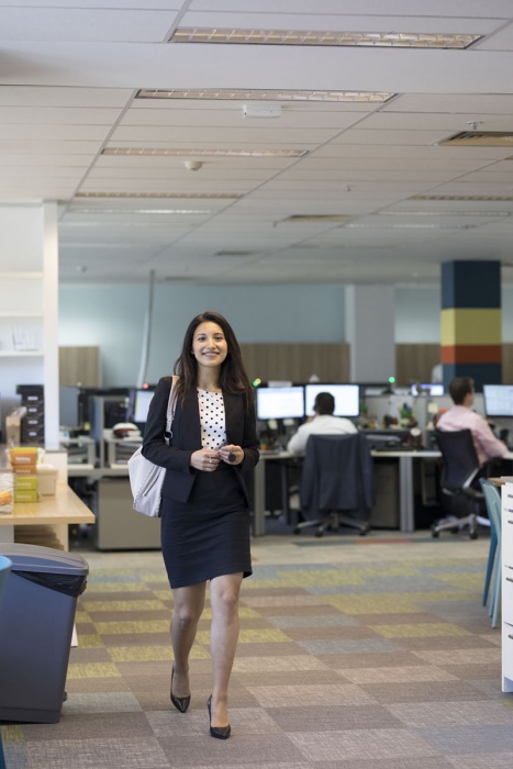 Sweta Dewan in the office