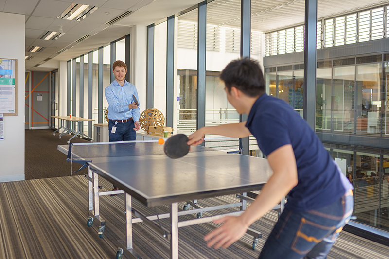 age Day-in-the-life-Schneider-Electric-Chris-Johnson-play-table-tennis