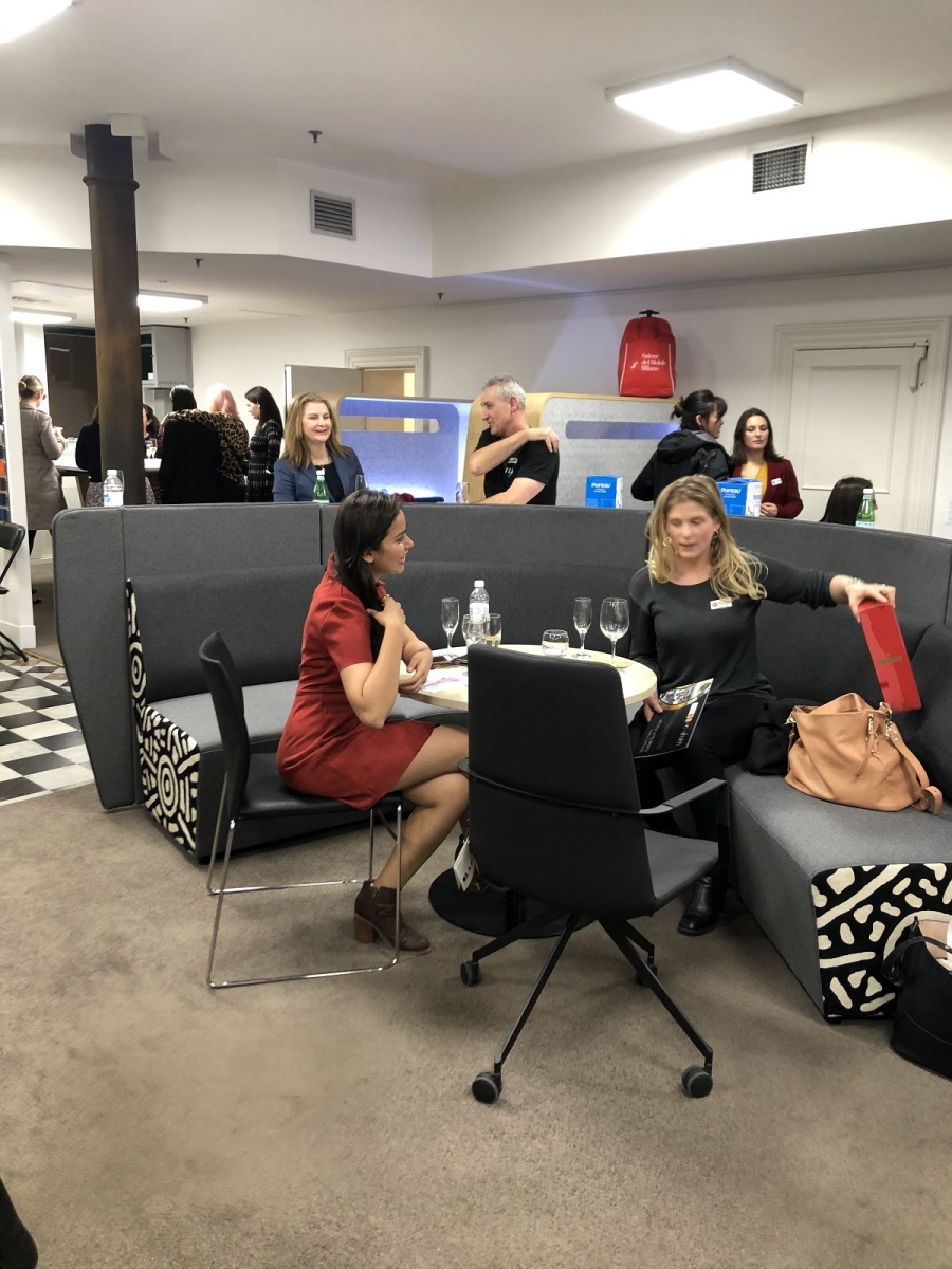 Kimberly Pedrola attending a networking event