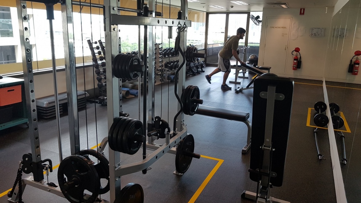 Santos Tristan Ashford gym time