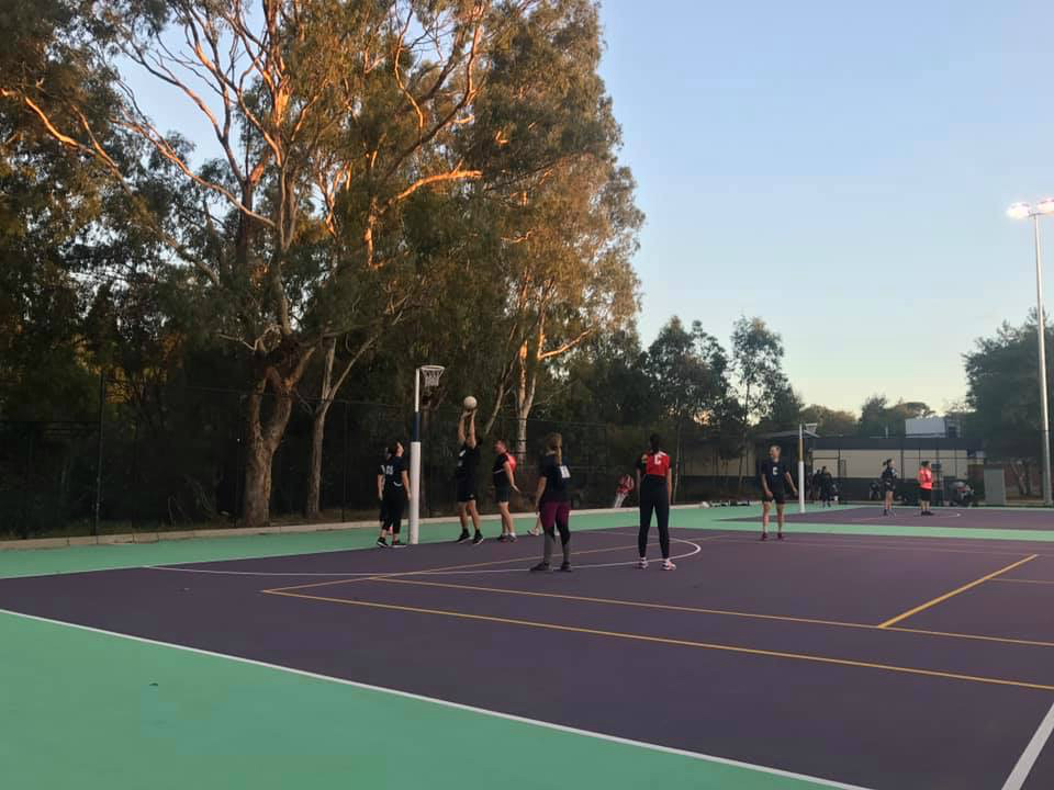 Tom Anset netball team