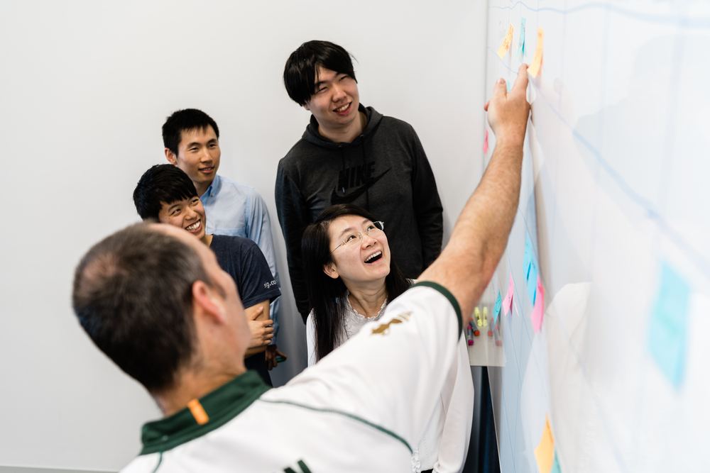 Professionals in a team meeting