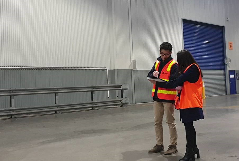 Stockland Graduate Khang Hoang on a site visit