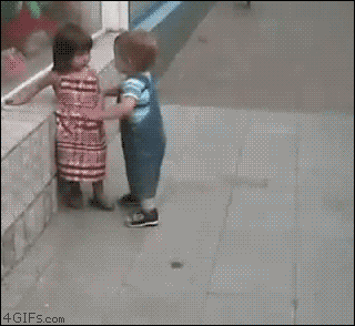 Kid shooing