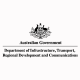 logo for department of infrastructure, transport, regional development and communication